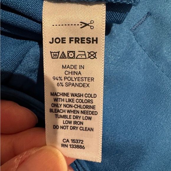 Joe Fresh Vibrant Blue women’s Pants Plus size 16W - Picture 9 of 9